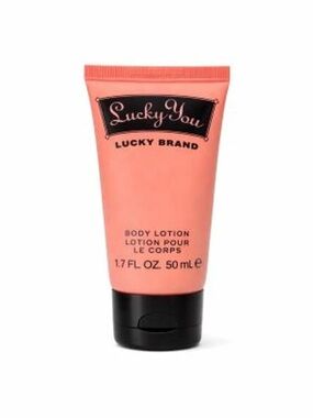 Lucky Brand Peach-Colored Travel Body Lotion